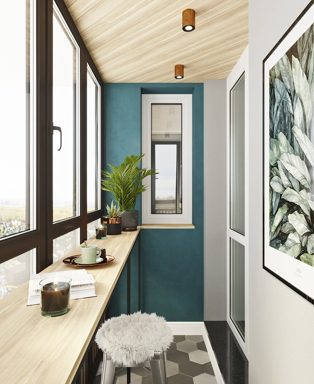 Фотография: Балкон в стиле Современный, Квартира, Проект недели, Новосибирск, студия Mango, Монолитный дом, 3 комнаты, Более 90 метров – фото на INMYROOM