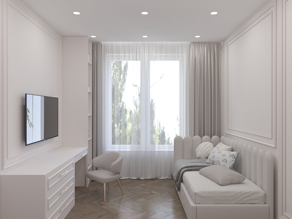 Фото из портфолио Дизайн квартиры в стиле неоклассика – фотографии дизайна интерьеров на INMYROOM Фото из портфолио Дизайн квартиры в стиле неоклассика – фотографии дизайна интерьеров на INMYROOM