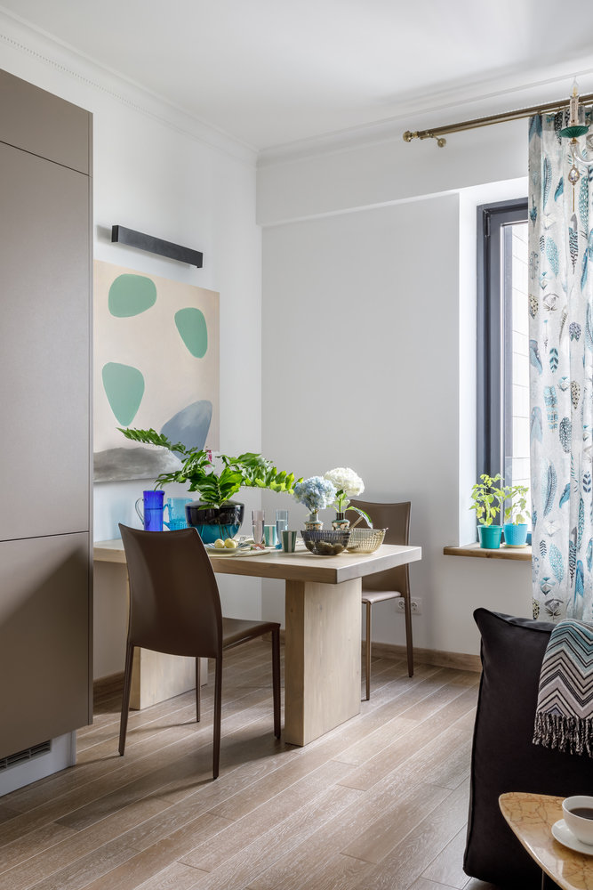 Фотография: Кухня и столовая в стиле Современный, Квартира, Проект недели, Москва, 1 комната, до 40 метров, Мария Устинова – фото на INMYROOM