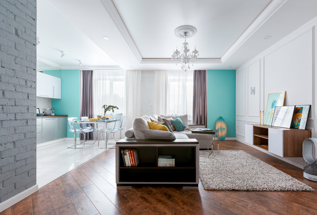 Фото из портфолио 97м2 SURF реализация – фотографии дизайна интерьеров на INMYROOM