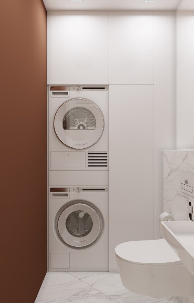 Фотография: Ванная в стиле Современный, Минимализм, Квартира, Проект недели, Екатеринбург, 2 комнаты, 60-90 метров, Екатерина Третьякова – фото на INMYROOM