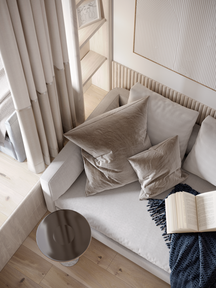 Фотография: Гостиная в стиле Современный, Малогабаритная квартира, Квартира, Студия, Проект недели, Москва, до 40 метров, DESIGN BŪRO MIRONOVA – фото на INMYROOM