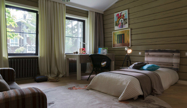 Фотография: Спальня в стиле Прованс и Кантри, Дом, Дома и квартиры, Проект недели, Дача, dom-iz-brusa – фото на INMYROOM