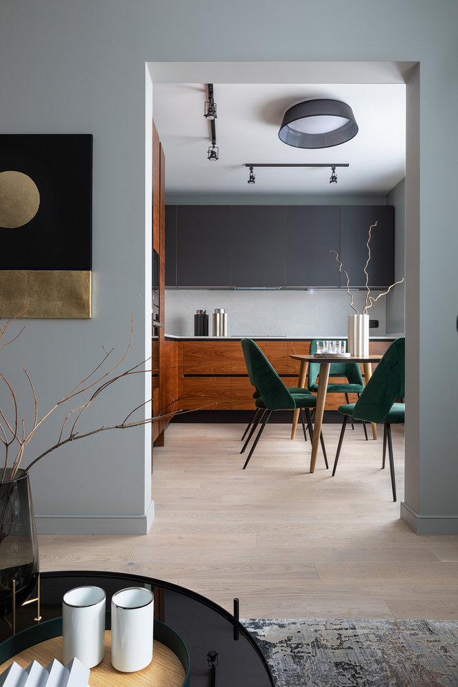 Фотография: Кухня и столовая в стиле Современный, Квартира, Проект недели, Москва, 3 комнаты, 60-90 метров, Анна Никитина – фото на INMYROOM Фотография: Кухня и столовая в стиле Современный, Квартира, Проект недели, Москва, 3 комнаты, 60-90 метров, Анна Никитина – фото на INMYROOM