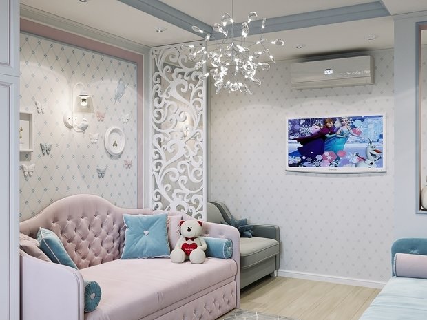 Фото из портфолио Детская для девочек двойняшек – фотографии дизайна интерьеров на INMYROOM