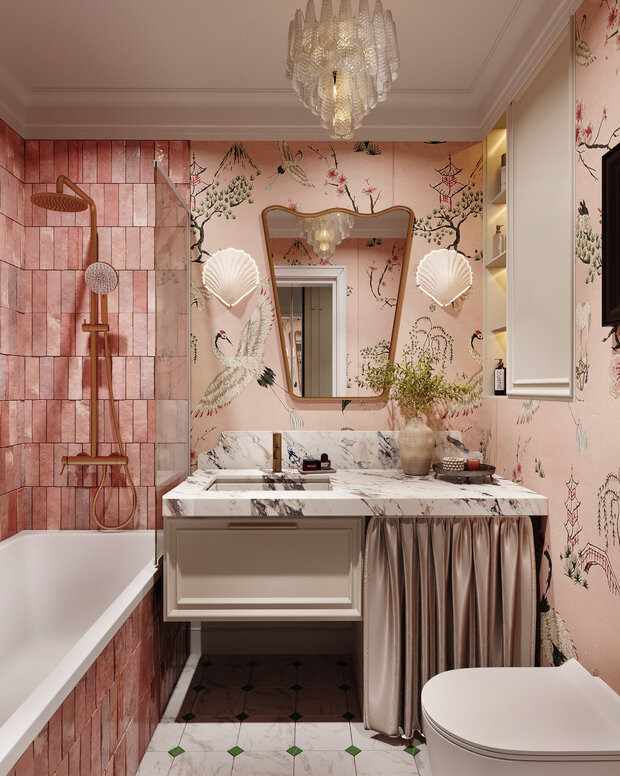 Фотография: Ванная в стиле Современный, Эклектика, Малогабаритная квартира, Квартира, Студия, Проект недели, Москва, до 40 метров, Дейси Аушева – фото на INMYROOM