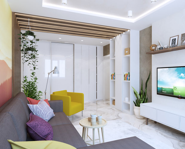 Фото из портфолио Улица Беляева, 56 м2 – фотографии дизайна интерьеров на INMYROOM