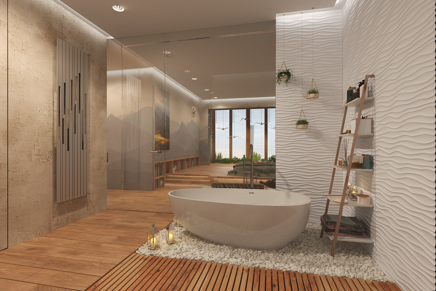 Фотография: Ванная в стиле Современный, Квартира, Проект недели, Москва, Эко, Монолитный дом, 2 комнаты, 60-90 метров, Анна Морозова, ЖК «Дыхание» – фото на INMYROOM