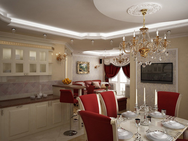 Фото из портфолио Роскошный ампир. – фотографии дизайна интерьеров на INMYROOM