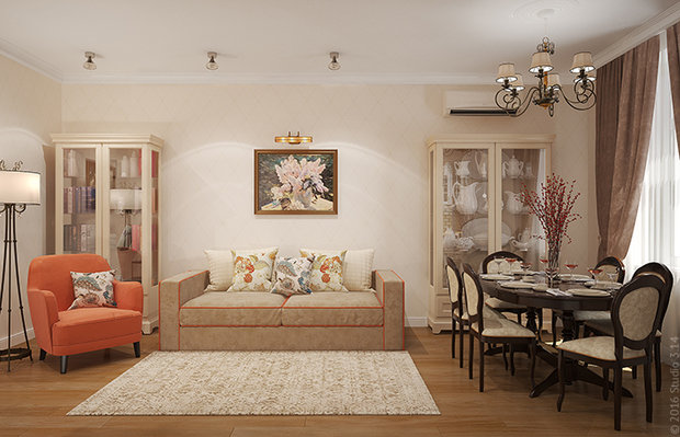 Фото из портфолио Очарование старой Москвы – фотографии дизайна интерьеров на INMYROOM