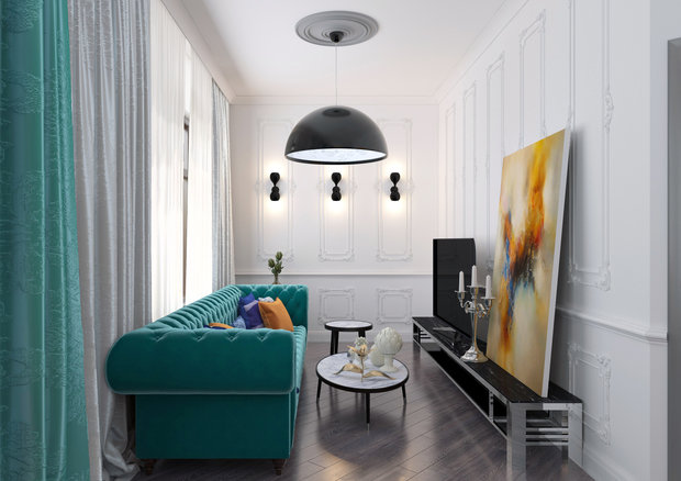 Фото из портфолио Мята – фотографии дизайна интерьеров на INMYROOM