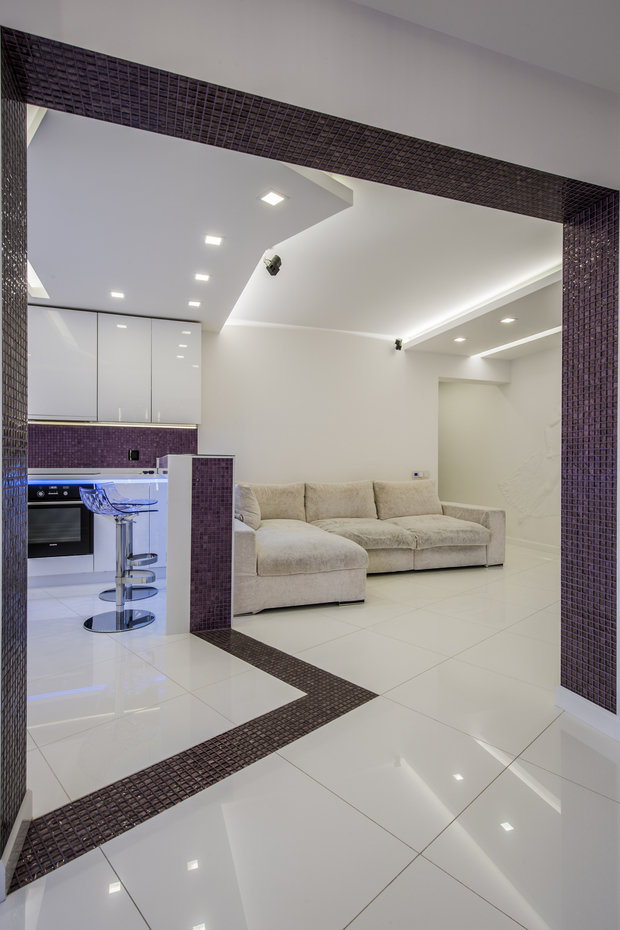 Фотография: Гостиная в стиле Хай-тек – фото на INMYROOM