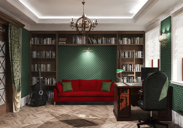 Фотография: Кабинет в стиле Прованс и Кантри – фото на INMYROOM