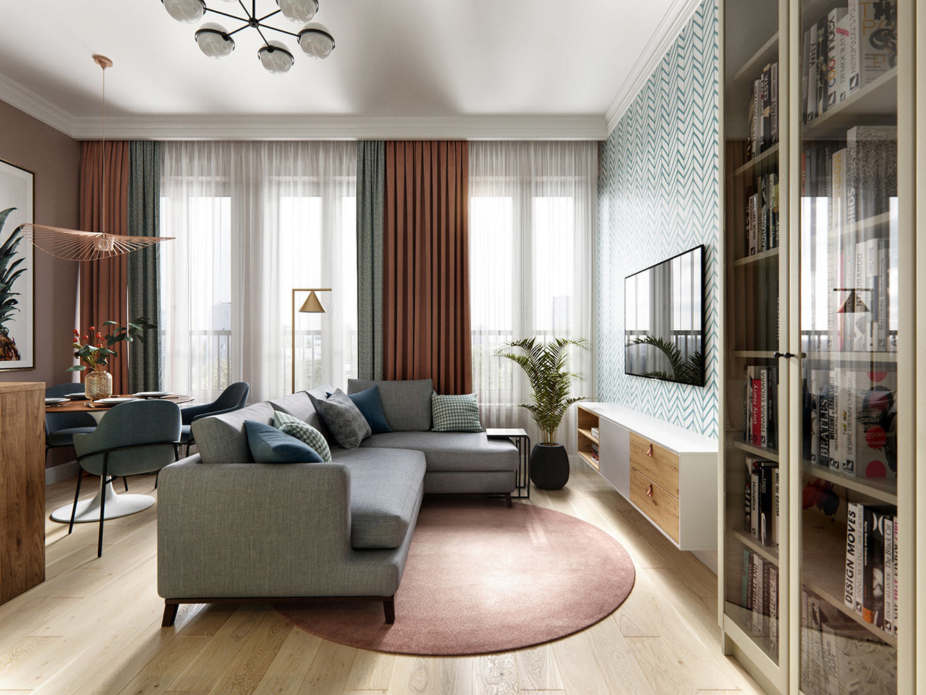 Фотография: Гостиная в стиле Современный, Скандинавский, Квартира, Проект дня, Москва, 3 комнаты, 60-90 метров, Олег Минц – фото на INMYROOM Фотография: Гостиная в стиле Современный, Скандинавский, Квартира, Проект дня, Москва, 3 комнаты, 60-90 метров, Олег Минц – фото на INMYROOM