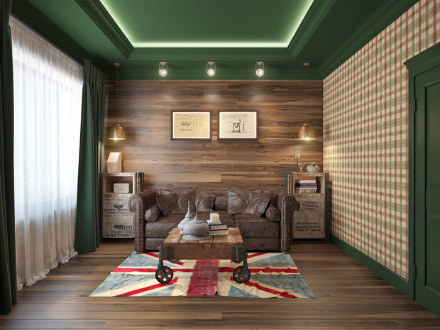 Фото из портфолио Дизайн-проект квартиры с просторной гостиной – фотографии дизайна интерьеров на INMYROOM