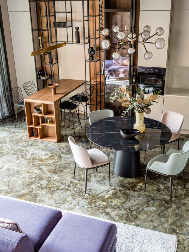 Фотография: Кухня и столовая в стиле Современный, Эклектика, Лофт, Проект недели, Дом и дача, Новая Москва, Московская область, Таунхаус, 4 и больше, Более 90 метров, Инна Кулаченко – фото на INMYROOM