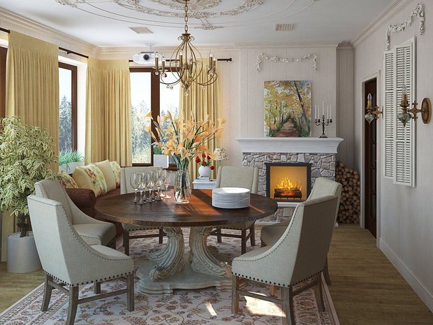 Фото из портфолио Загородный дом для большой семьи – фотографии дизайна интерьеров на INMYROOM