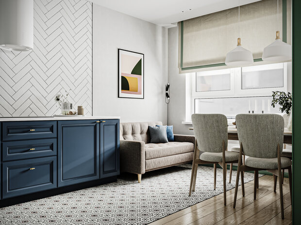 Фото из портфолио Яркая квартира  – фотографии дизайна интерьеров на INMYROOM