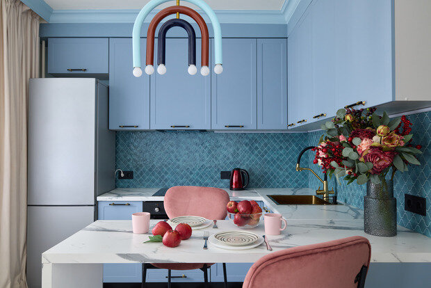 Фотография: Кухня и столовая в стиле Современный, Малогабаритная квартира, Квартира, Студия, Проект дня, Санкт-Петербург, до 40 метров, Александра Войнова – фото на INMYROOM