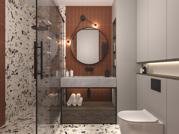 Фото из портфолио Проект сан-узла – фотографии дизайна интерьеров на INMYROOM