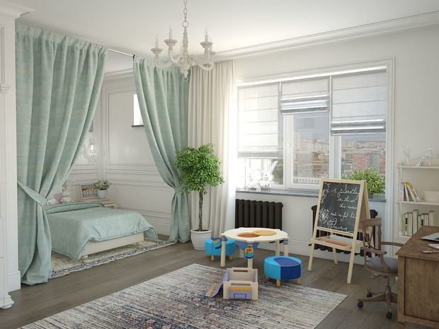 Фото из портфолио девичья в классике – фотографии дизайна интерьеров на INMYROOM