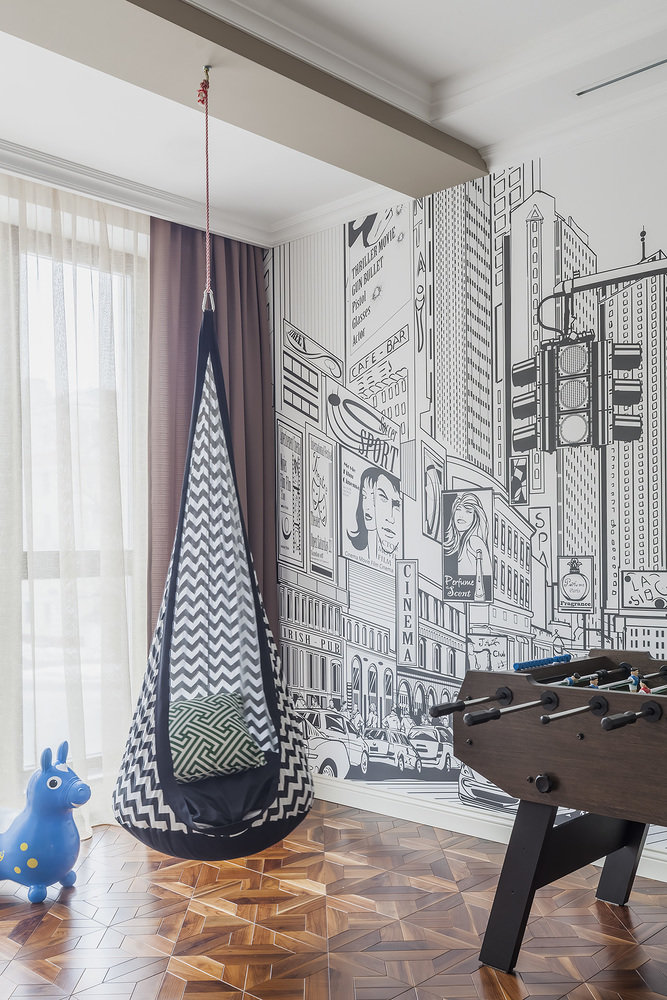 Фотография: Детская в стиле Современный, Эклектика, Квартира, Проект недели, Москва, Монолитный дом, 4 и больше, Более 90 метров, #эксклюзивныепроекты, Инна Арбуа – фото на INMYROOM Фотография: Детская в стиле Современный, Эклектика, Квартира, Проект недели, Москва, Монолитный дом, 4 и больше, Более 90 метров, #эксклюзивныепроекты, Инна Арбуа – фото на INMYROOM