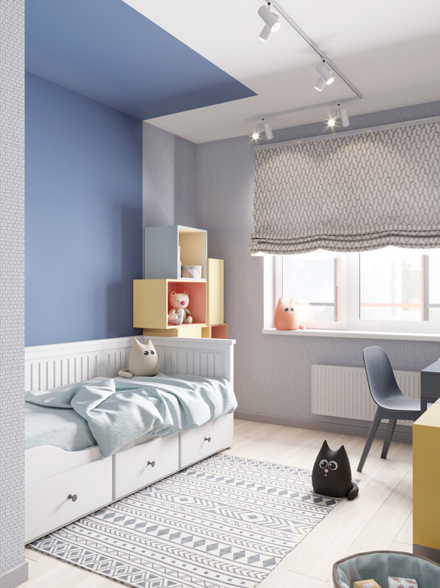 Фото из портфолио В оттенках синего – фотографии дизайна интерьеров на INMYROOM