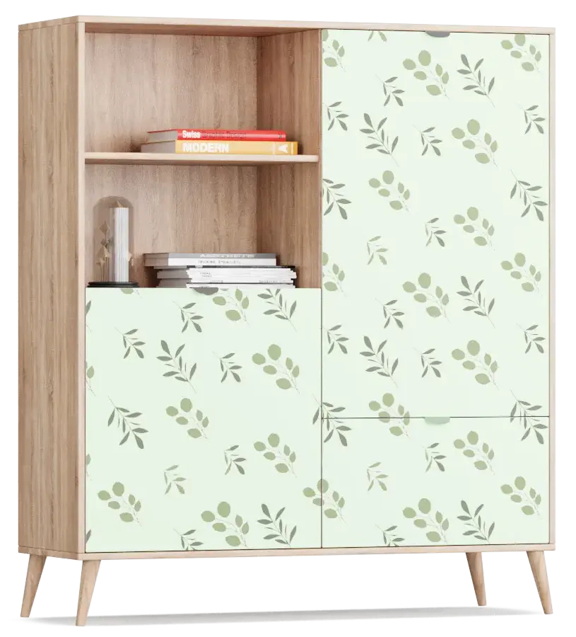 Комод Бержер Olive светло-зеленого цвета