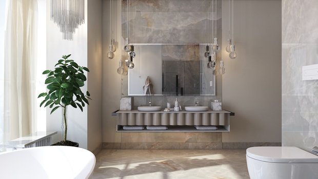 Фото из портфолио Апартаменты в Москва-Сити – фотографии дизайна интерьеров на INMYROOM