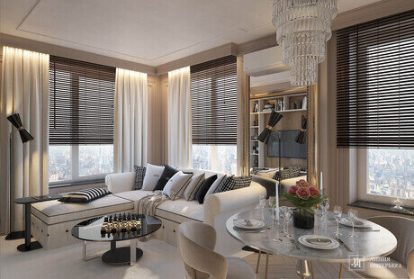 Дизайн квартиры, неоклассика