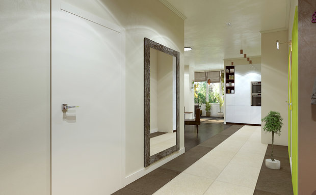 Фотография: Прихожая в стиле Современный, Эклектика, Квартира, Проект недели, ИКЕА, двушка, Benjamin Moore, Московская область, Little Greenе, Татьяна Безверхая, мебель из ИКЕА – фото на INMYROOM