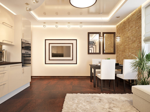 Фото из портфолио Дизайн-проект в идеальном сочетании бежевых и коричневых тонов – фотографии дизайна интерьеров на INMYROOM