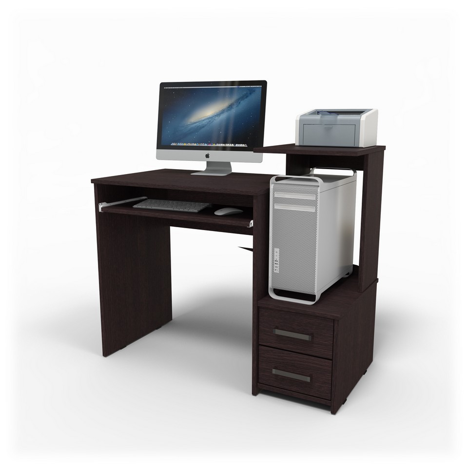 Компьютерный стол цвета венге