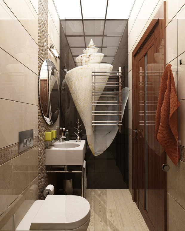 Фото из портфолио Санузел для гостей – фотографии дизайна интерьеров на INMYROOM