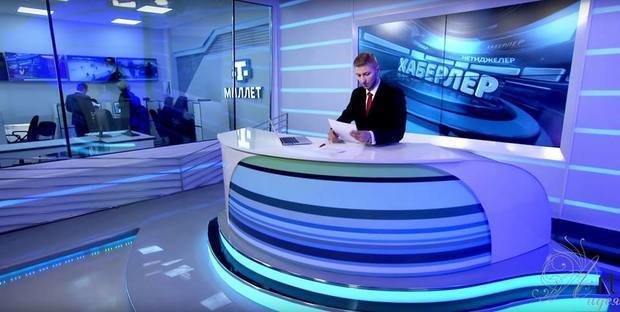 Фото из портфолио Новостная студия для телеканала «Миллет» – фотографии дизайна интерьеров на INMYROOM