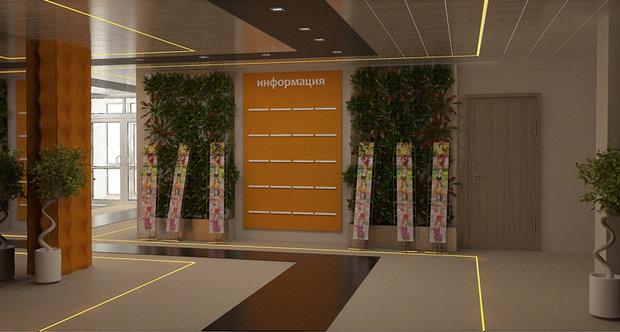 Фото из портфолио Фойе бизнес-центра – фотографии дизайна интерьеров на INMYROOM
