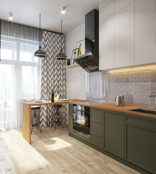 Фото из портфолио Квартира для молодого человека ЖК Петр 1 – фотографии дизайна интерьеров на INMYROOM