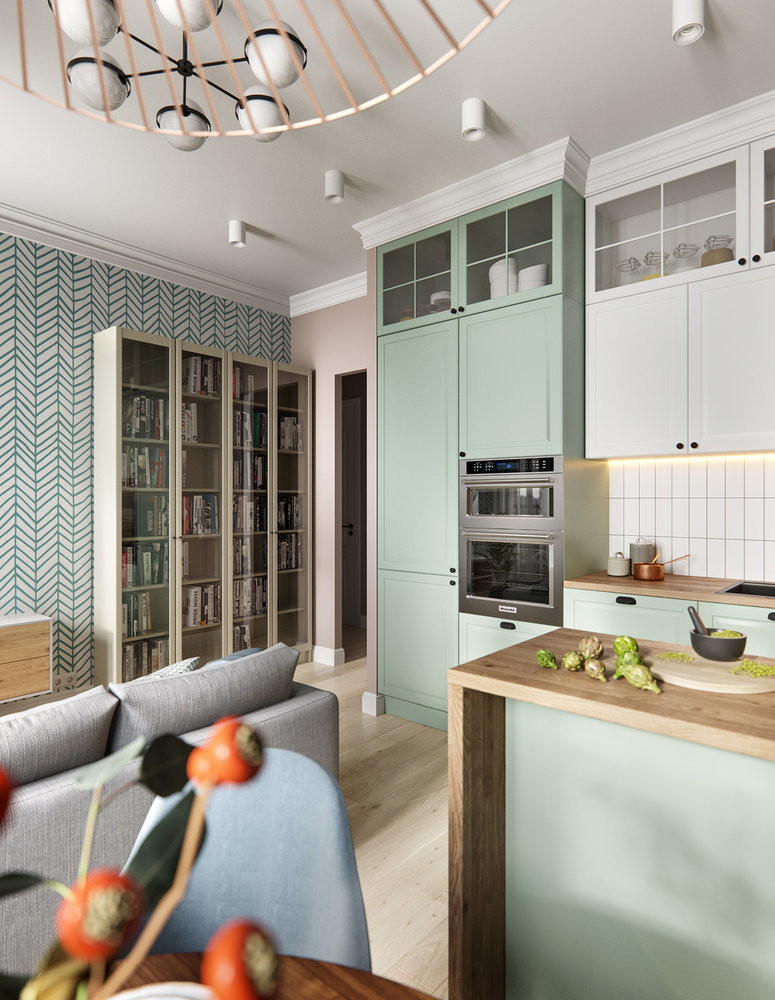 Фотография: Кухня и столовая в стиле Современный, Скандинавский, Квартира, Проект дня, Москва, 3 комнаты, 60-90 метров, Олег Минц – фото на INMYROOM Фотография: Кухня и столовая в стиле Современный, Скандинавский, Квартира, Проект дня, Москва, 3 комнаты, 60-90 метров, Олег Минц – фото на INMYROOM