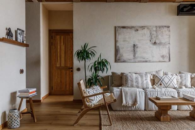 Фотография: Гостиная в стиле Эко, Восточный, Квартира, Проект недели, Москва, 3 комнаты, 60-90 метров, AD-Home – фото на INMYROOM