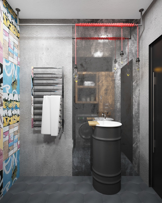 Фотография: Ванная в стиле Лофт, Проект недели, П-3М, GM-Interior – фото на INMYROOM