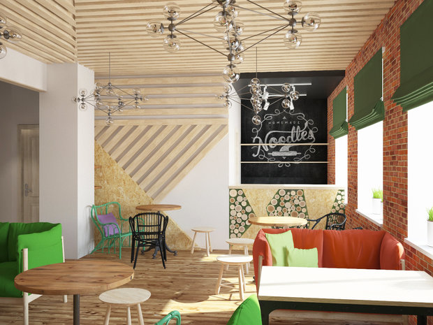 Фото из портфолио Кафе "План Б" – фотографии дизайна интерьеров на INMYROOM