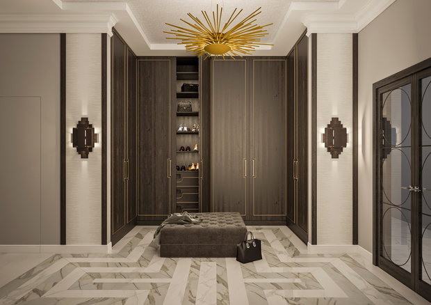 Фото из портфолио Серый ар-деко – фотографии дизайна интерьеров на INMYROOM