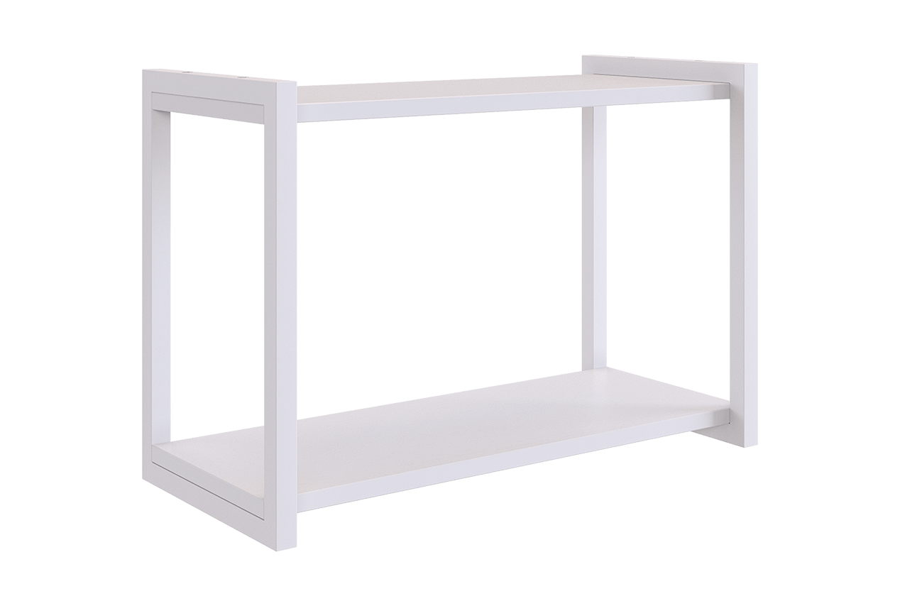 Навесная полка Юниор белого цвета