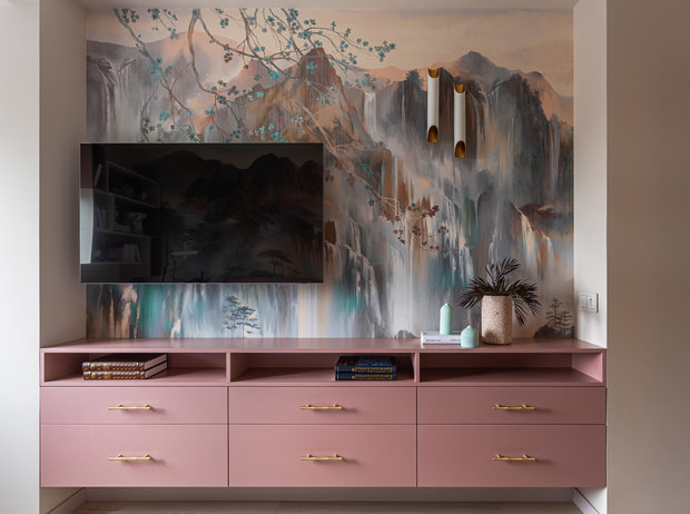 Фотография: Спальня в стиле Современный, Квартира, Проект недели, Москва, «Уютная квартира», 2 комнаты, 40-60 метров – фото на INMYROOM