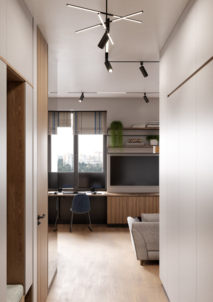 Фотография: Прихожая в стиле Минимализм, Современный, Квартира, Студия, Проект недели, Москва, Татьяна Безверхая, 40-60 метров, TB Design – фото на INMYROOM