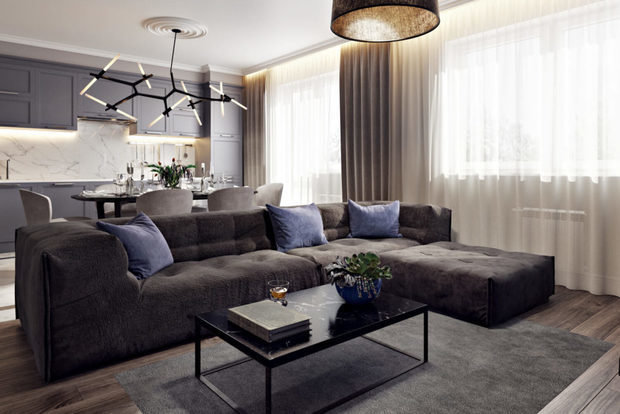 Фото из портфолио ЖК «RedSide (РедСайд)» 95 кв.м. – фотографии дизайна интерьеров на INMYROOM