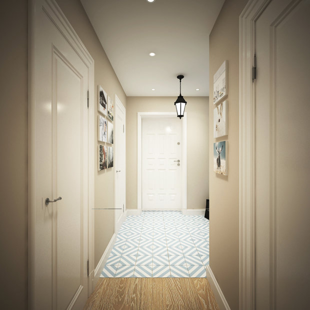 Фотография: Прихожая в стиле Скандинавский, Современный, Квартира, Проект недели, Московская область, Балашиха, новостройка, Монолитный дом, El Trento Design & Interior, 2 комнаты, 40-60 метров – фото на INMYROOM