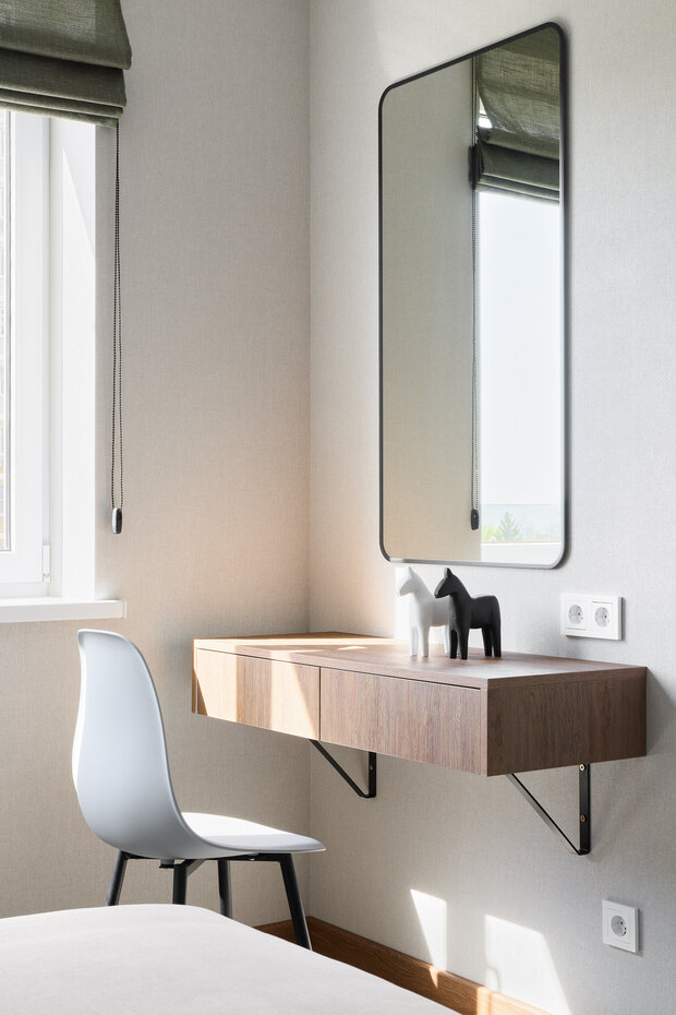 Фотография: Спальня в стиле Современный, Минимализм, Малогабаритная квартира, Квартира, Проект дня, Краснодар, 2 комнаты, до 40 метров, Анна Чернова – фото на INMYROOM