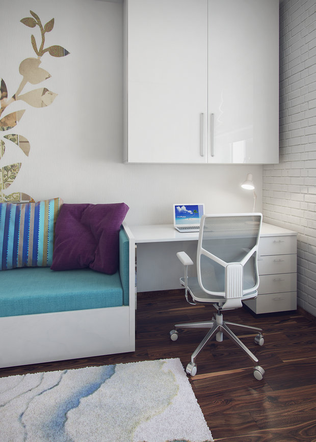 Фотография: Гостиная в стиле Современный, Минимализм, Эклектика, Квартира, Проект недели – фото на INMYROOM