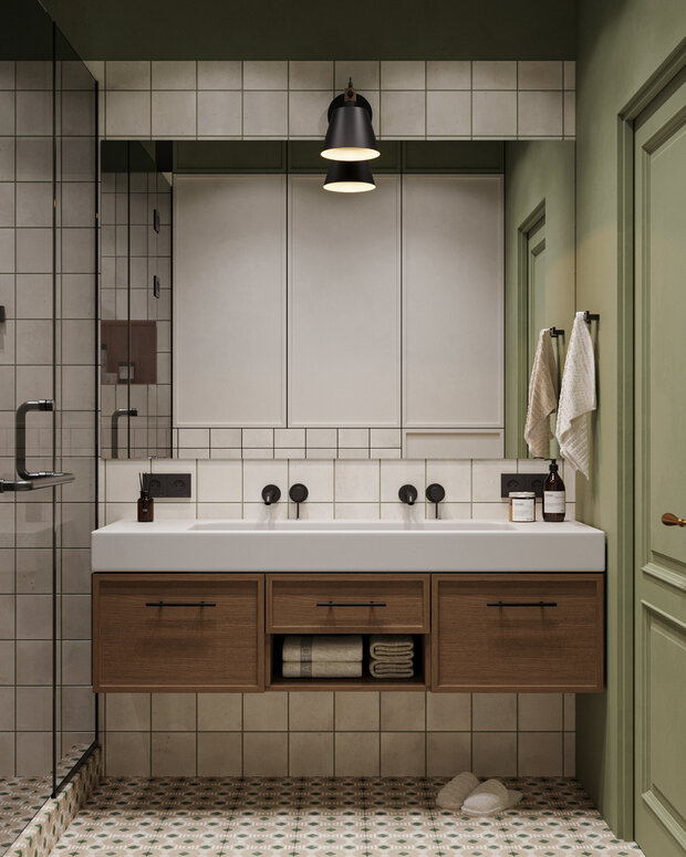 Фотография: Ванная в стиле Современный, Эклектика, Винтажный, Проект дня – фото на INMYROOM